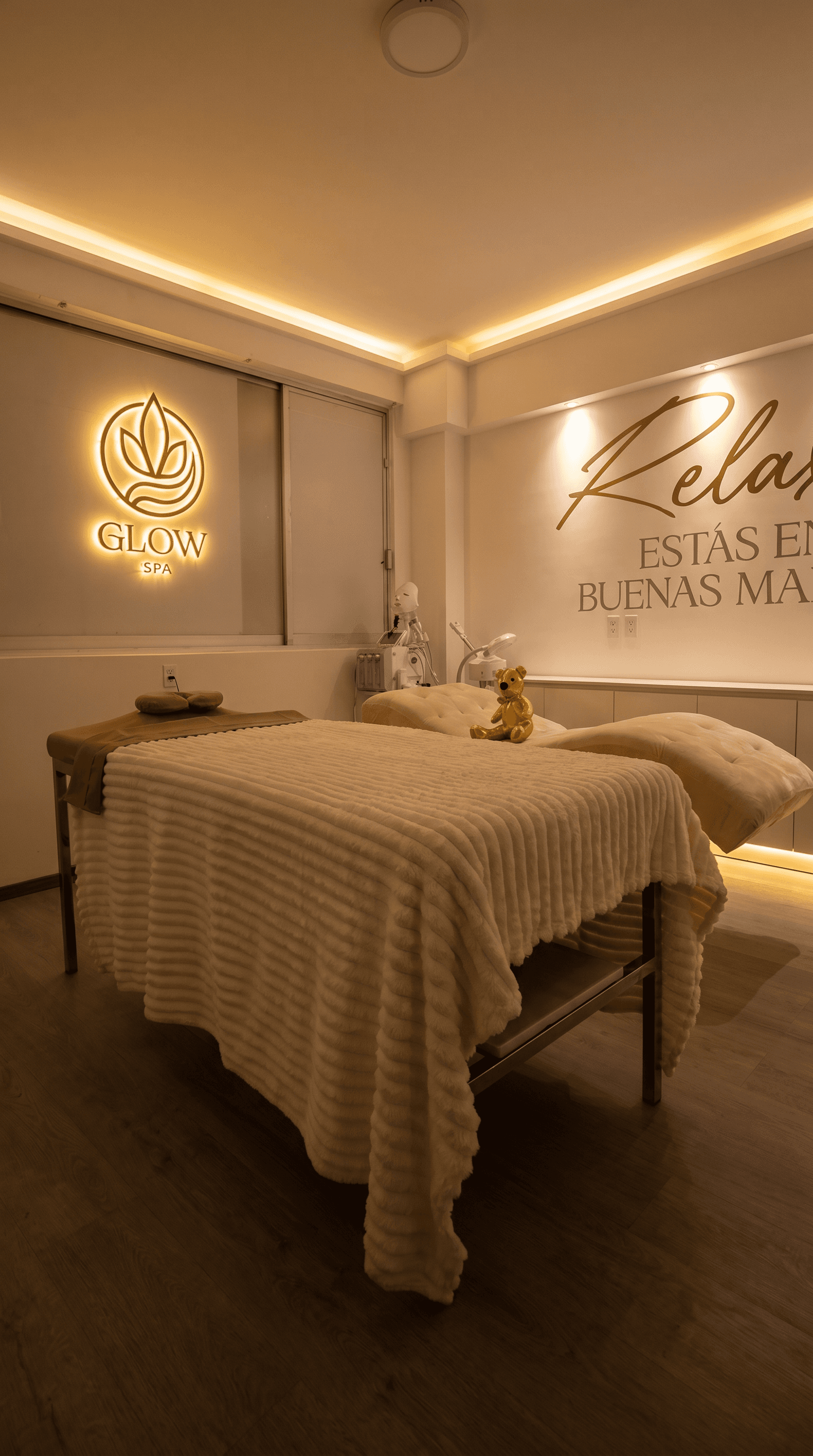 Sala de tratamiento de Glow Spa