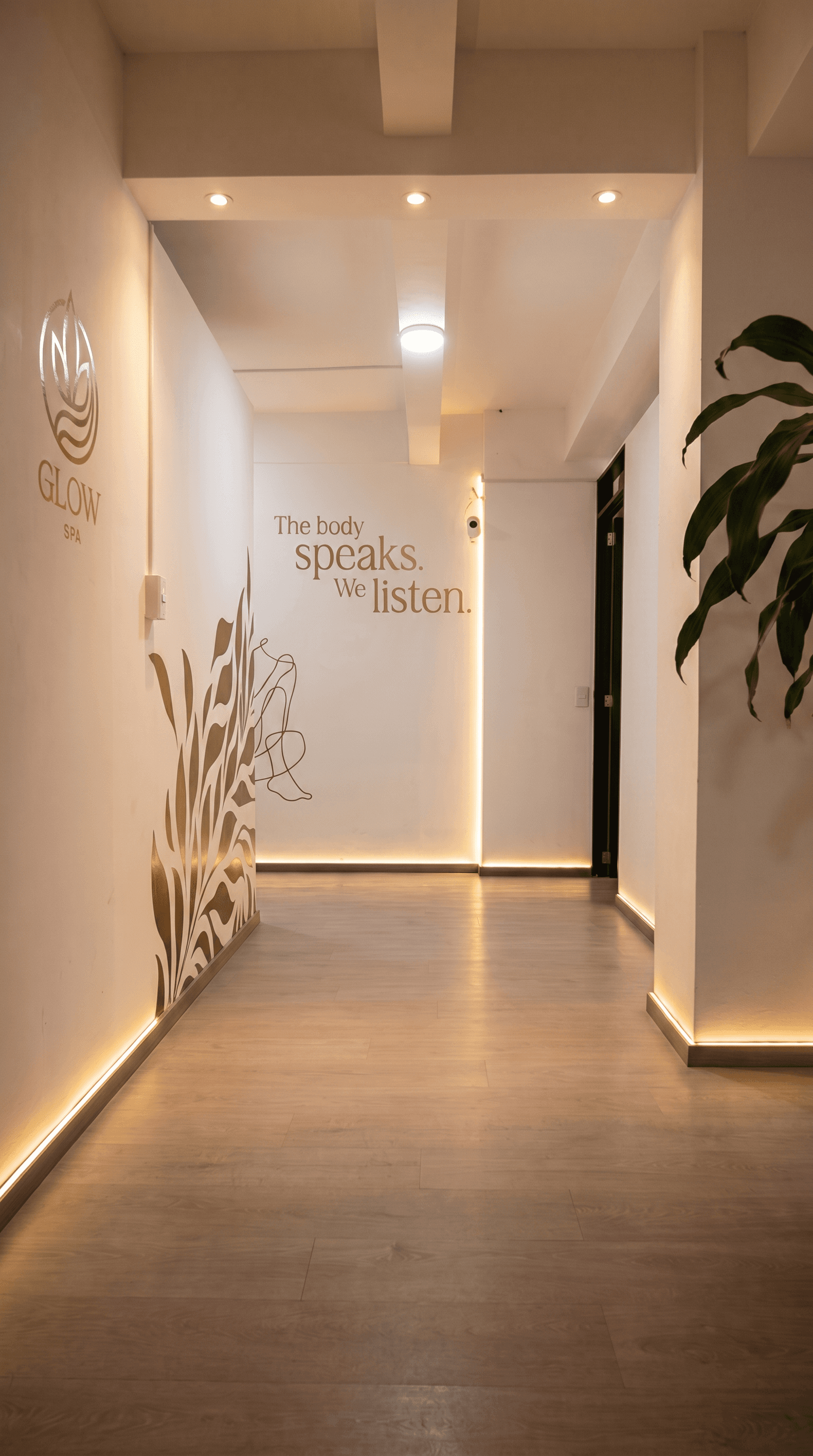 Pasillo de Glow Spa